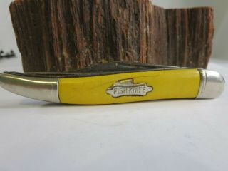 Vintage Imperial Yellow 2 Blade Pocket Knife Rp14