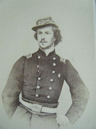 Colonel Elmer Ellsworth Engraving Cdv Photograph