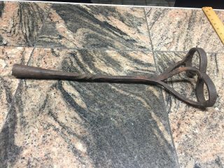 Vintage Cattle Branding Iron “s” Hand Forged