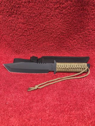 Fury 60080 Tactical Combat Knife With Black Sheath 2