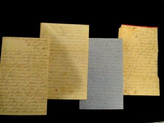 Group Of 8 Civil War Letters From Same Soldier,