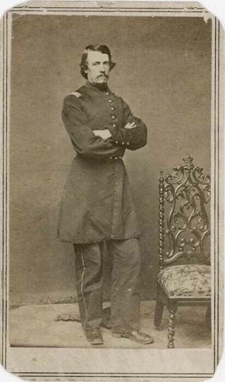 Civil War Soldier Cdv Photo,  Union Officer,  Whitehurst Gallery,  Washington Dc