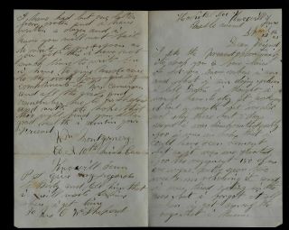 CIVIL WAR LETTER - 10th Michigan Cavalry - Horses,  Measles,  Knoxville Tennessee 2