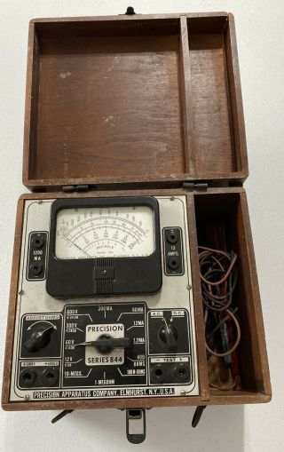 Vintage 1940’s Precision Apparatus Series 844 With Wooden Case Not