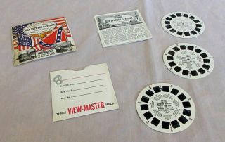 Sawyers Viewmaster Reels Civil War Between The States 3d Photographs Exc.  Cond.