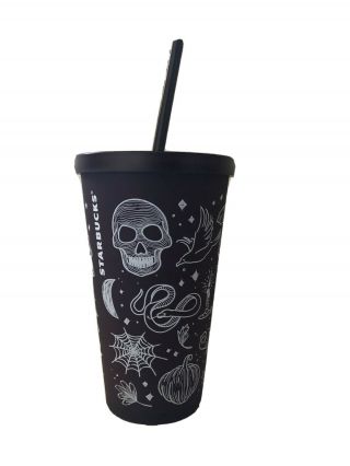 Starbucks Limited Edition 16oz 2019 Halloween Tumbler.  Rare And Hard To Find