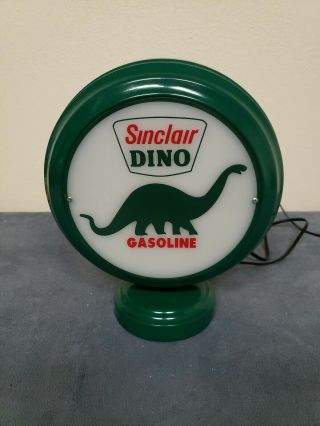 Sinclair Dino Gasoline Pump Globe Style Retro Electric Lamp