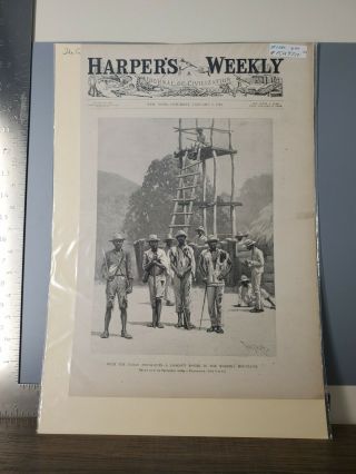 Antique Newspaper Harper 