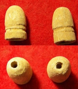 2 Excavated Confederate Civil War Cs.  577 Pulled Gardner Bullets