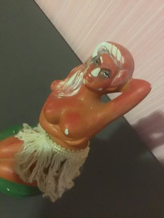 Vintage Chalkware Nude Hula Girl Nodder 2