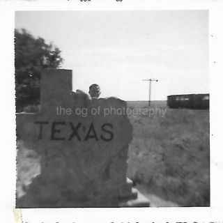 Texas Line Boy Vintage Found Photo Bw Snapshot 06 2 G