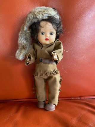 Vintage Nancy Ann Storybook Muffie Doll Davy Crockett