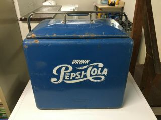 Vintage Pepsi - Cola Ice Box Cooler - Progress - 1950 