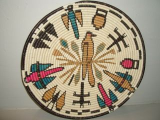 Wounaan Embera Panama Native Indian Hand Woven Bird Basket Plate
