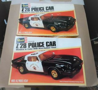 Revell Z - 28 Police Car 1/25 Scale Plastic Model Kit - Z28 - Vintage 1980 Issue