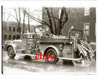 8x10 Photo Fdny York City Fire Dept Engine 298 1939 Ward Lafrance A1036