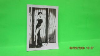 Vintage 5 X 3 1/2 Hand Signed Movie Star Photo Ava Gardner