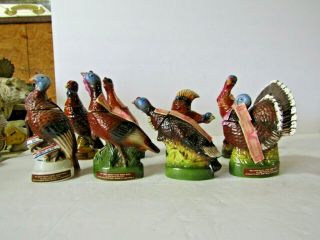 1st Series Wild Turkey Miniature Decanters Complete Set 1 - 8
