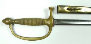 Pre Civil War Model 1840 Musicians Sword,  1858 Ames