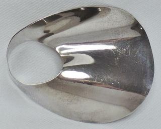 Large Vintage Mid Century Modern Mcm Sterling Taxco Mexico Signed Brooch Pin