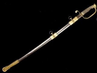Civil War Staff and Field Officer Sword Saber Model 1850 Etched Blade 2