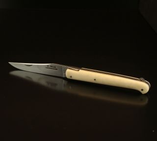 Michel Bras Laguiole France Bone Handle 8.  5 " Folding Pocket Knife 192