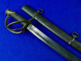 Antique Us Civil War Model Model 1840 Ames Cavalry Sword W/ Scabbard