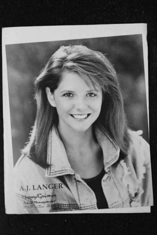 A.  J.  Langer - 8x10 Headshot Photo W/ Resume - My So Called Life