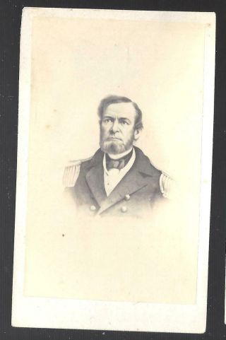 Civil War Cdv Union Commodore Foote