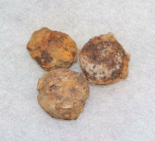 Authentic Civil War Rusty Iron Case Shot Balls Dug From Franklin,  Tennessee