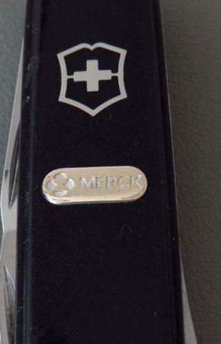 Victorinox Black Golden ' MERCK ' Spartan Swiss Army Knife,  GOOD, 3