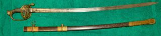 Civil War Staff and Field Officer Sword Saber Model 1850 - W.  H.  Horstmann & Sons 3