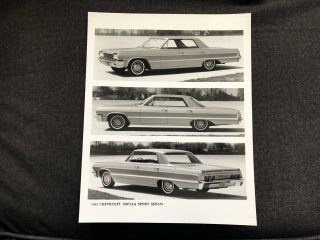 56 Vintage Press Promo Photo 1964 Chevrolet Impala Sport Sedan Car Automobile