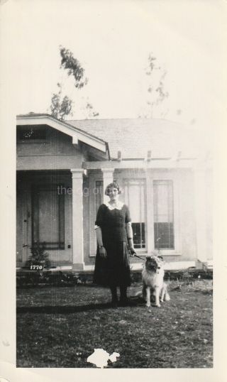 Portrait Of A Woman And Her Dog Found Photo D 95 25