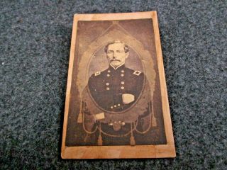 Cdv Of Confederate General P.  G.  T.  Beauregard Photo Image
