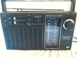 Vintage Radio Shack Realistic Portable Am/fm Instant Weather Radio