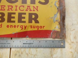 VINTAGE Dr.  Swett’s Early American Root Beer Tin Litho Advertising Soda Sign 3