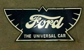 Porcelain Ford Enamel Sign Size 11 " X 24 " Inches Double Sided