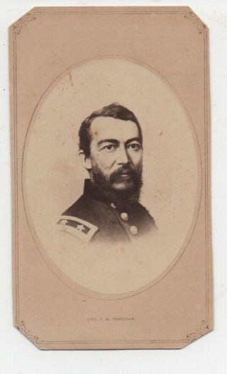 1860s Civil War Cdv Photo Of General Philip Sheridan