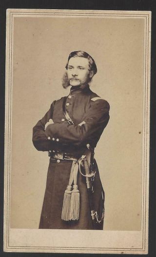 Civil War Cdv Union Captain S Strickland Stevens 20th Connecticut Vols.