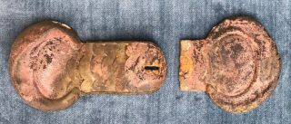 Civil War Union Brass Epaulets From Battle Of Shiloh - - Ohio & Indiana Troops?