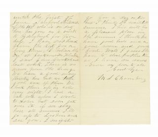 April 1864 Civil War Letter by Pvt.  M.  S.  Chambers,  169th York 