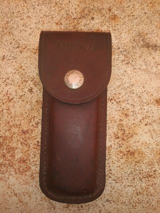 Old Stock Schrade Leather Sheath For Folding Knife