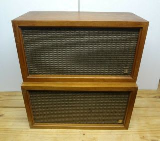 Rare Vintage Jensen Pr - 50 Compact Speakers Sound Good Early Serial Numbers