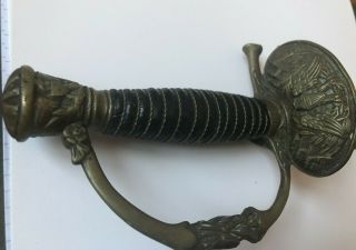 Post Us Civil War 1860 Sword With Scabbard/ D.  Abbate & F.  Decaro