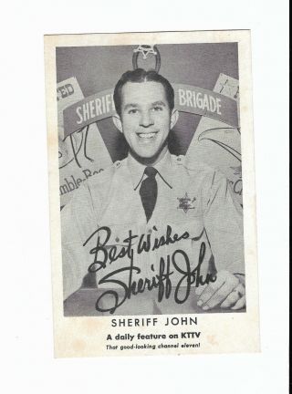 Sheriff John Lunch Brigade Tv Show 3.  5 " X 5.  5 " Picture