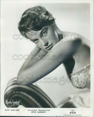 1955 Press Photo Lovely Singer Kaye Ballard 1950s