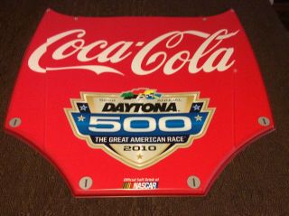 Coca - Cola Collectible Large 2010 Car Hood Shaped Sign Old Stock