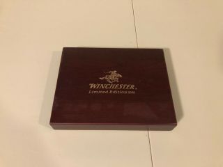 Winchester Knife Set 2008 Limited Edition Wood Inlay Sheath Wood Box