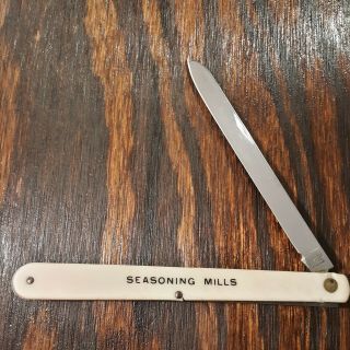 Colonial Knife Made In Usa Melon Tester Advertising Old Vintage Folding Pocket